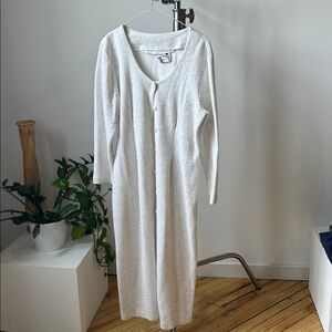 White/grey Heather Long dress